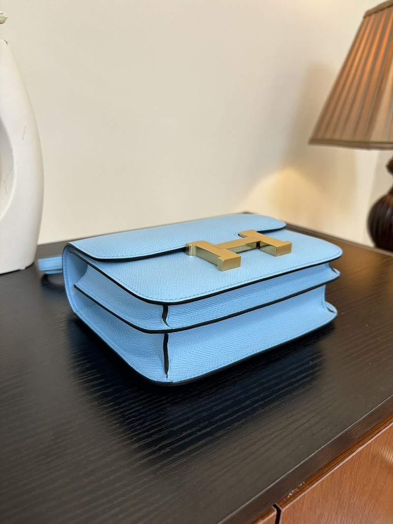 エルメス コンスタンス 超N品 HERMES コンスタンス3 ミニ ターコイズ ヴォーエプソン ゴールド\シルバー金具 2524275 - 画像 (5)