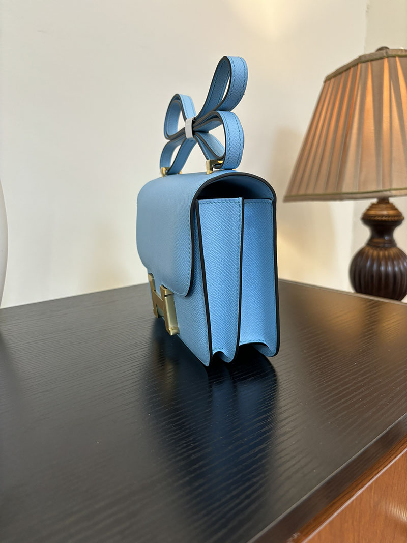 エルメス コンスタンス 超N品 HERMES コンスタンス3 ミニ ターコイズ ヴォーエプソン ゴールド\シルバー金具 2524275 - 画像 (4)