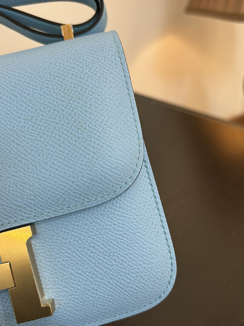 エルメス コンスタンス 超N品 HERMES コンスタンス3 ミニ ターコイズ ヴォーエプソン ゴールド\シルバー金具 2524275 - 画像 (3)