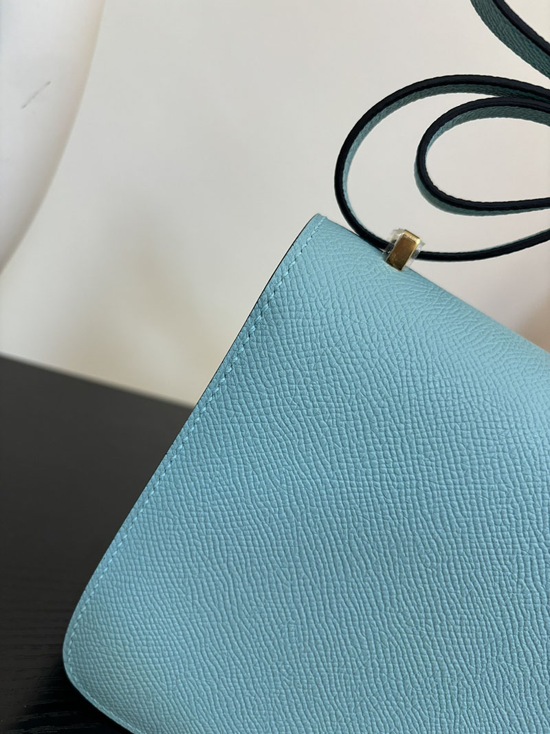 エルメス コンスタンス 超N品 HERMES コンスタンス3 ミニ ブルーアトール ヴォーエプソン ゴールド\シルバー金具 2524295 - 画像 (8)