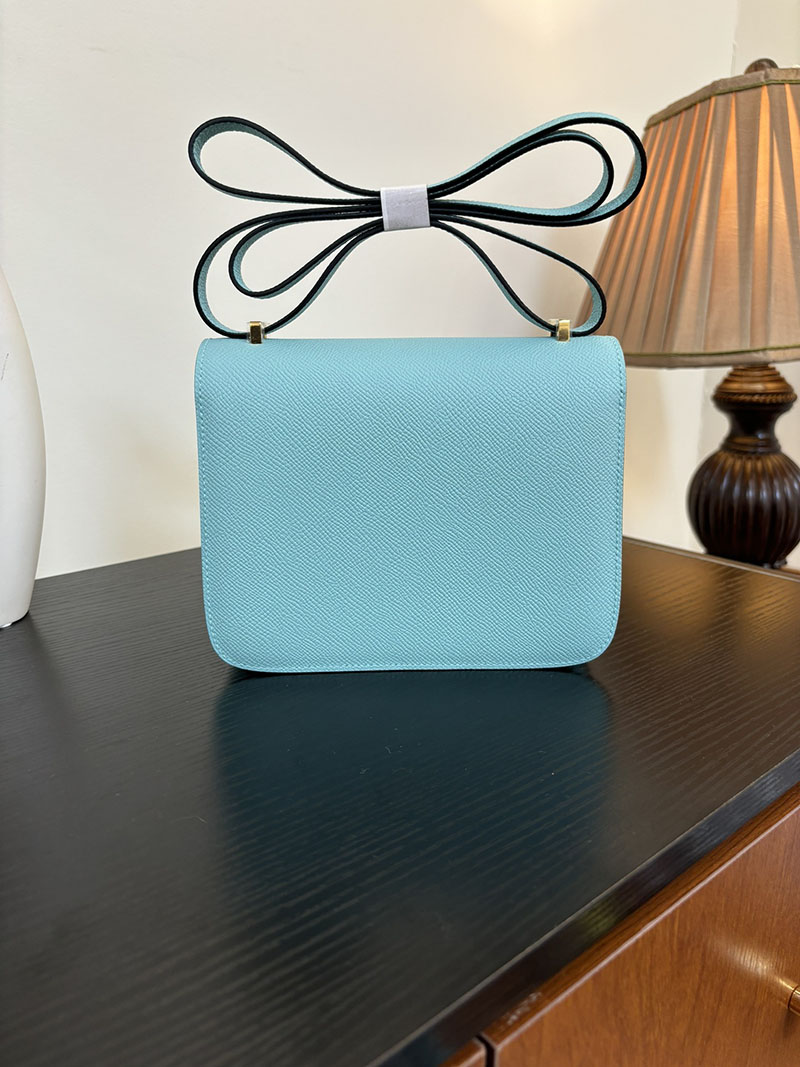 エルメス コンスタンス 超N品 HERMES コンスタンス3 ミニ ブルーアトール ヴォーエプソン ゴールド\シルバー金具 2524295 - 画像 (6)