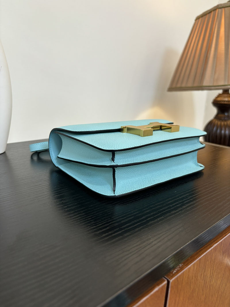 エルメス コンスタンス 超N品 HERMES コンスタンス3 ミニ ブルーアトール ヴォーエプソン ゴールド\シルバー金具 2524295 - 画像 (4)