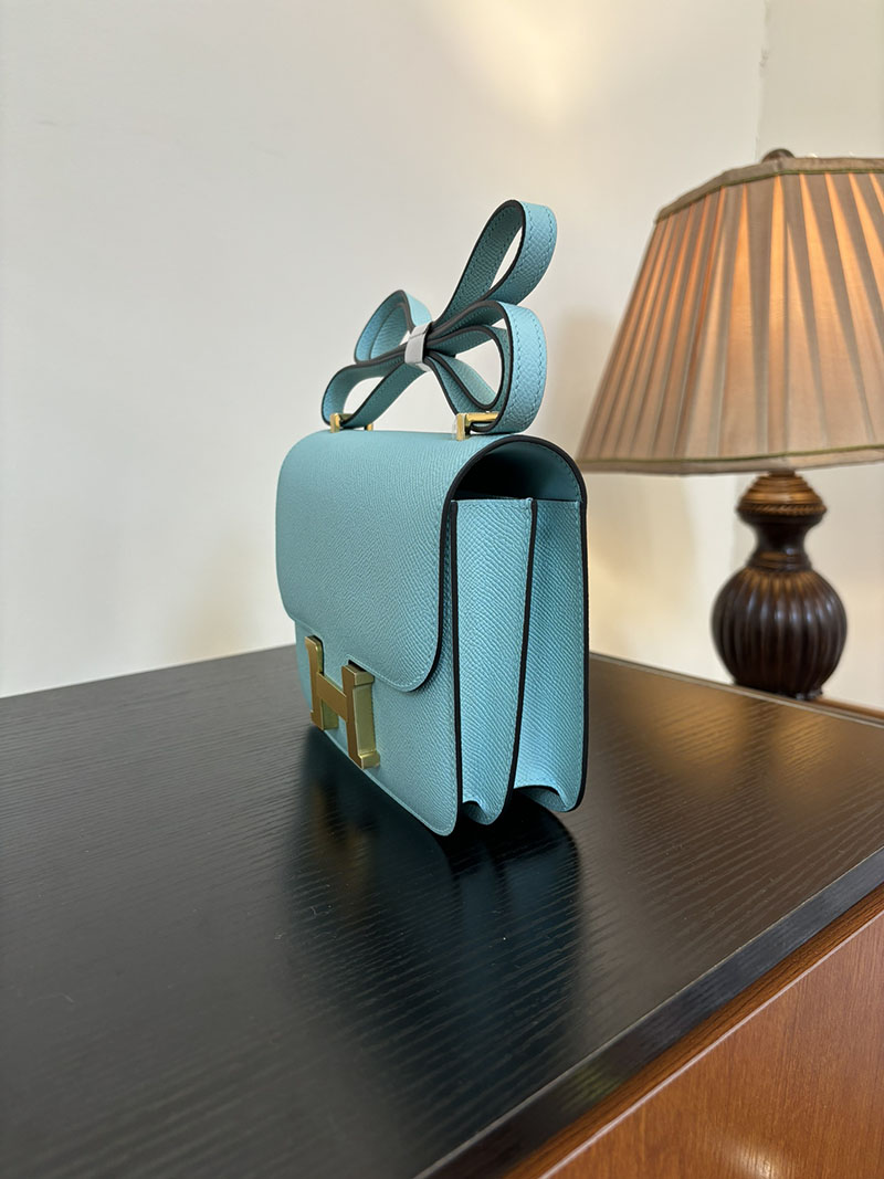 エルメス コンスタンス 超N品 HERMES コンスタンス3 ミニ ブルーアトール ヴォーエプソン ゴールド\シルバー金具 2524295 - 画像 (3)