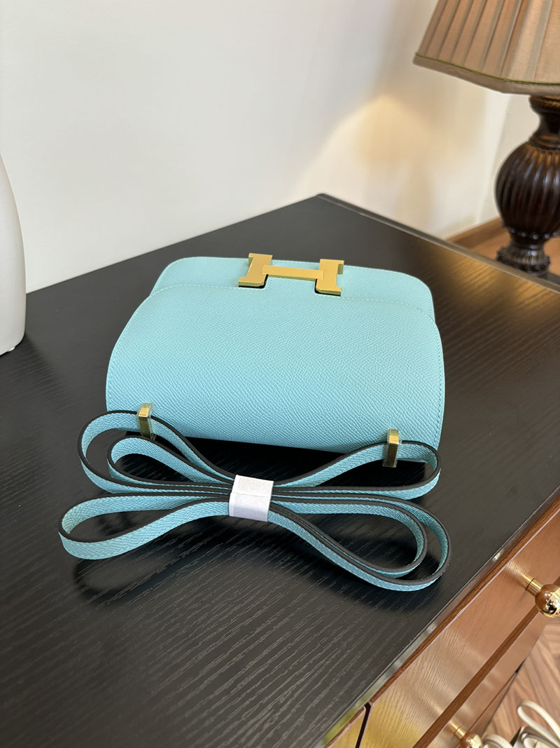 エルメス コンスタンス 超N品 HERMES コンスタンス3 ミニ ブルーアトール ヴォーエプソン ゴールド\シルバー金具 2524295 - 画像 (2)