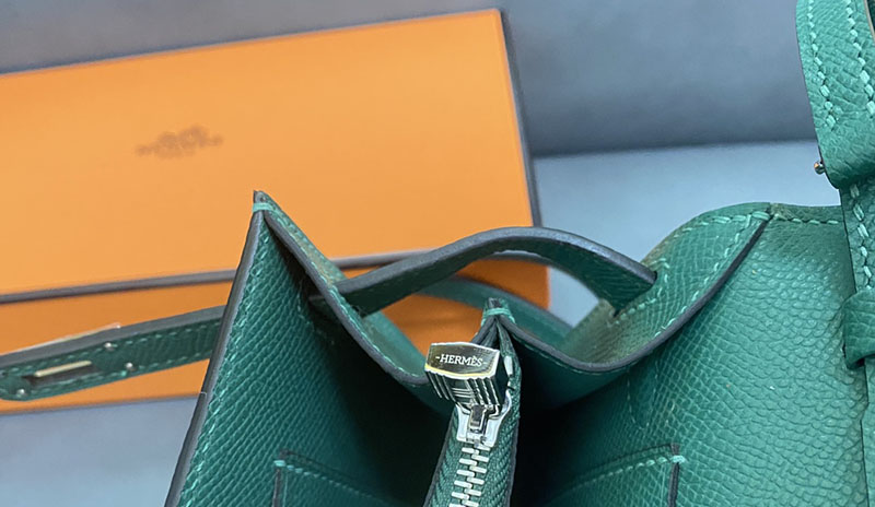 エルメス ケリーウォレット ロング 定価 HERMES ケリーウォレット ロング トゥーゴー ヴェールヴェルティゴ ヴォーエプソン シルバー金具 2524325 - 画像 (4)