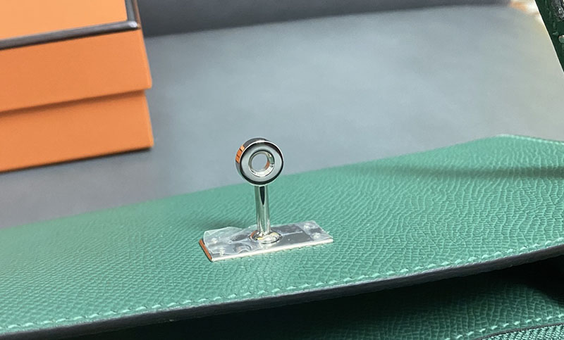 エルメス ケリーウォレット ロング 定価 HERMES ケリーウォレット ロング トゥーゴー ヴェールヴェルティゴ ヴォーエプソン シルバー金具 2524325 - 画像 (2)