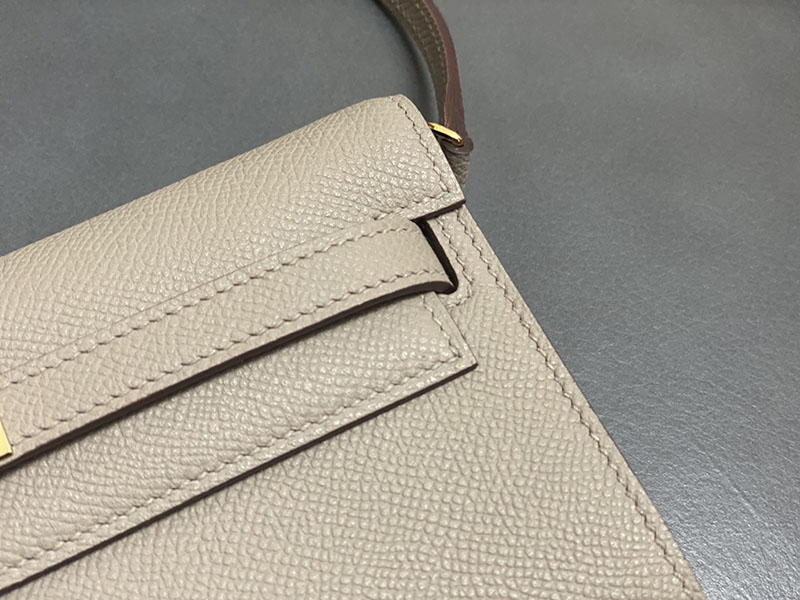 エルメス ケリーウォレット ロング 定価 HERMES ケリーウォレット ロング トゥーゴー トレンチ ヴォーエプソン ゴールド金具 2524326 - 画像 (8)