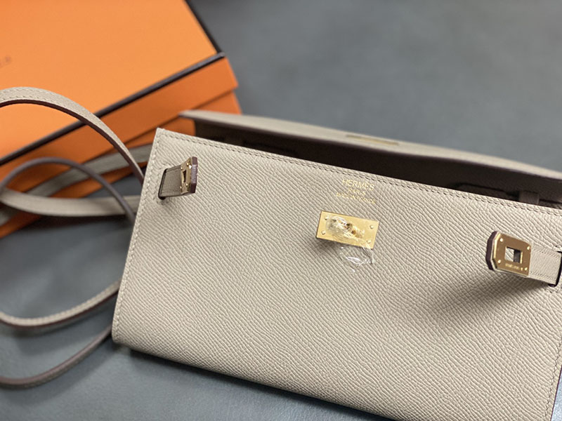 エルメス ケリーウォレット ロング 定価 HERMES ケリーウォレット ロング トゥーゴー トレンチ ヴォーエプソン ゴールド金具 2524326 - 画像 (6)