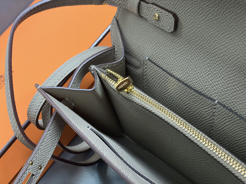 エルメス ケリーウォレット ロング 定価 HERMES ケリーウォレット ロング トゥーゴー トレンチ ヴォーエプソン ゴールド金具 2524326 - 画像 (4)