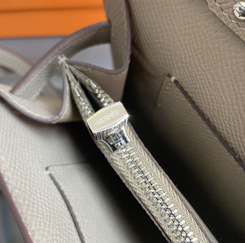 エルメス ケリー トゥー ゴー 定価 HERMES ケリーウォレット ロング トゥーゴー トレンチ ヴォーエプソン シルバー金具 2524327 - 画像 (5)