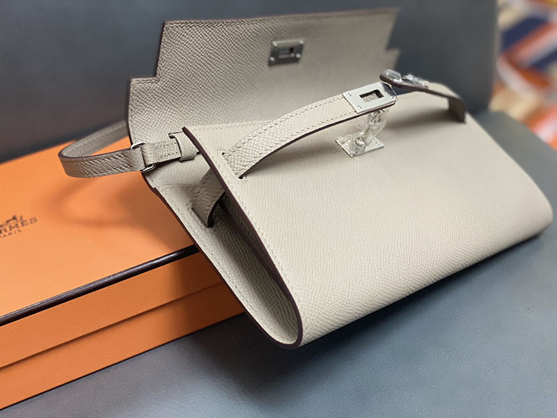 エルメス ケリー トゥー ゴー 定価 HERMES ケリーウォレット ロング トゥーゴー トレンチ ヴォーエプソン シルバー金具 2524327 - 画像 (3)