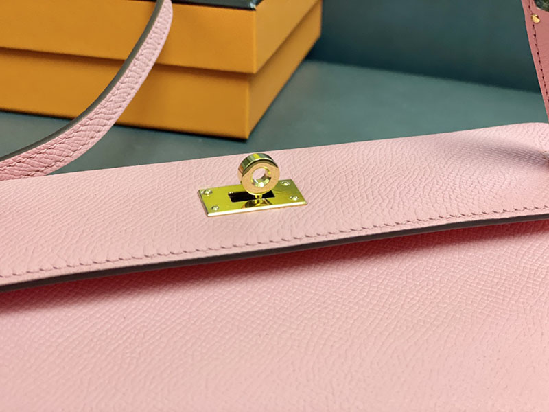 エルメス ケリーウォレット ロング 定価 HERMES ケリーウォレット ロング トゥーゴー ローズサクラ ヴォーエプソン ゴールド金具 2524328 - 画像 (5)