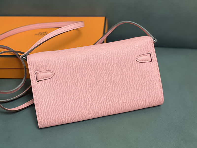 エルメス ケリー トゥー ゴー 定価 HERMES ケリーウォレット ロング トゥーゴー ローズサクラ ヴォーエプソン シルバー金具 2524329 - 画像 (7)