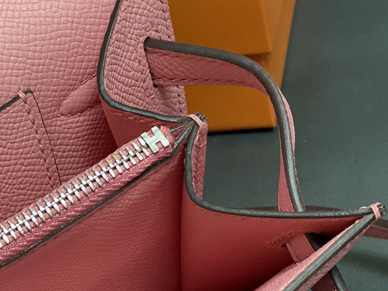 エルメス ケリー トゥー ゴー 定価 HERMES ケリーウォレット ロング トゥーゴー ローズサクラ ヴォーエプソン シルバー金具 2524329 - 画像 (4)