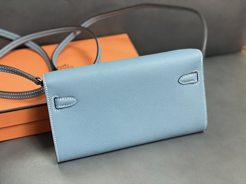 エルメス ケリー トゥー ゴー 定価 HERMES ケリーウォレット ロング トゥーゴー ブルージーン ヴォーエプソン シルバー金具 2524330 - 画像 (8)