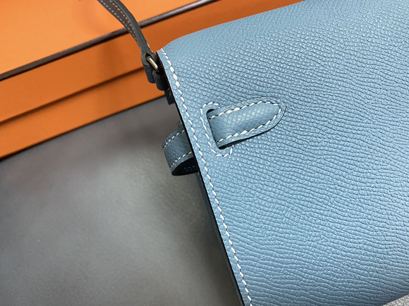 エルメス ケリー トゥー ゴー 定価 HERMES ケリーウォレット ロング トゥーゴー ブルージーン ヴォーエプソン シルバー金具 2524330 - 画像 (5)