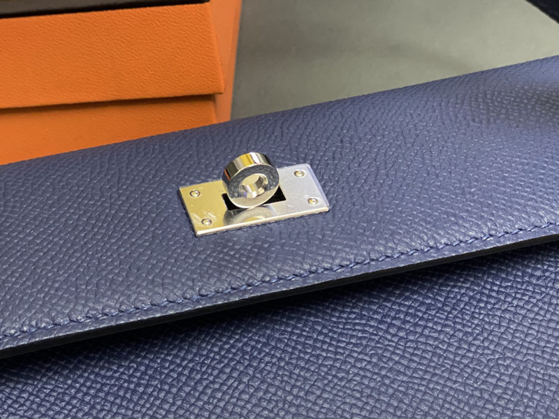 エルメス ケリー トゥー ゴー 定価 HERMES ケリーウォレット ロング トゥーゴー ブルーブライトン ヴォーエプソン シルバー金具 2524334 - 画像 (6)