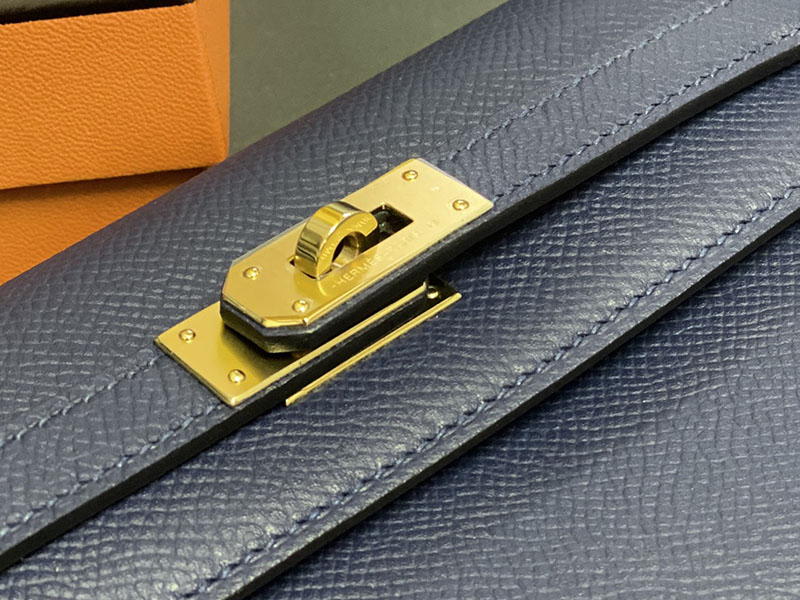 エルメス ケリーウォレット ロング 定価 HERMES ケリーウォレット ロング トゥーゴー ブルーブライトン ヴォーエプソン ゴールド金具 2524335 - 画像 (8)