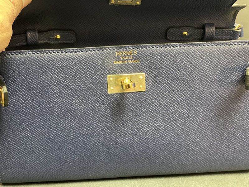 エルメス ケリーウォレット ロング 定価 HERMES ケリーウォレット ロング トゥーゴー ブルーブライトン ヴォーエプソン ゴールド金具 2524335 - 画像 (7)