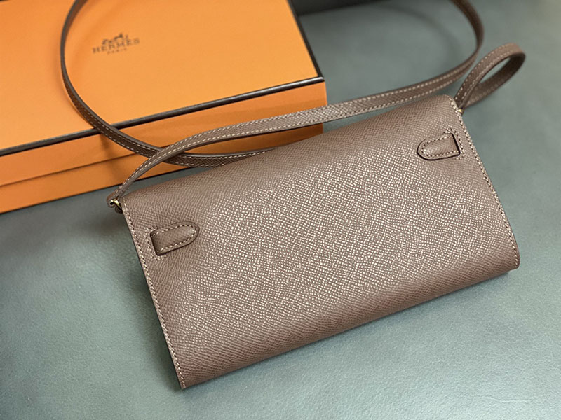 エルメス ケリーウォレット ロング 定価 HERMES ケリーウォレット ロング トゥーゴー ブラウン ヴォーエプソン ゴールド金具 2524336 - 画像 (7)