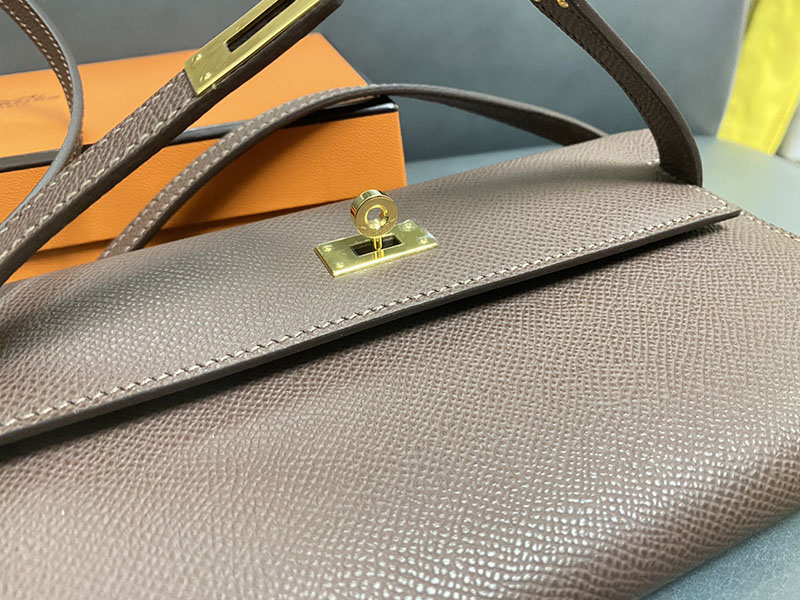 エルメス ケリーウォレット ロング 定価 HERMES ケリーウォレット ロング トゥーゴー ブラウン ヴォーエプソン ゴールド金具 2524336 - 画像 (3)