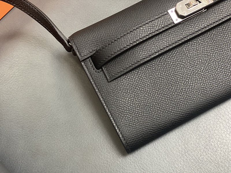 エルメス ケリー トゥー ゴー 定価 HERMES ケリーウォレット ロング トゥーゴー 黒 ブラック ヴォーエプソン シルバー金具 2524338 - 画像 (9)