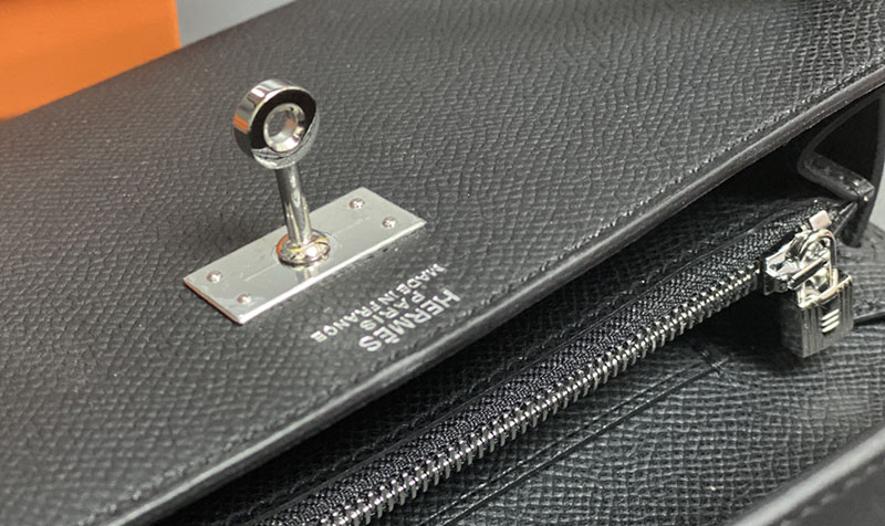 エルメス ケリー トゥー ゴー 定価 HERMES ケリーウォレット ロング トゥーゴー 黒 ブラック ヴォーエプソン シルバー金具 2524338 - 画像 (6)