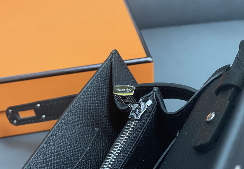 エルメス ケリー トゥー ゴー 定価 HERMES ケリーウォレット ロング トゥーゴー 黒 ブラック ヴォーエプソン シルバー金具 2524338 - 画像 (5)