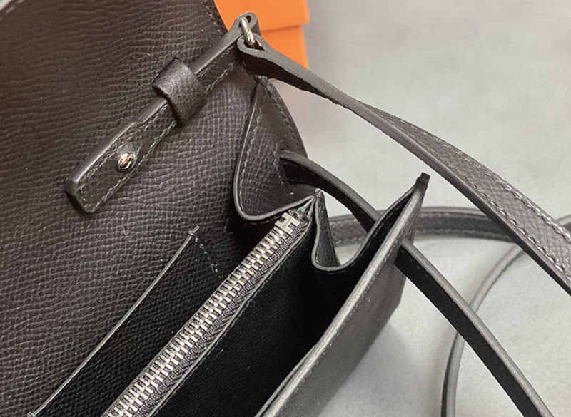 エルメス ケリー トゥー ゴー 定価 HERMES ケリーウォレット ロング トゥーゴー 黒 ブラック ヴォーエプソン シルバー金具 2524338 - 画像 (4)