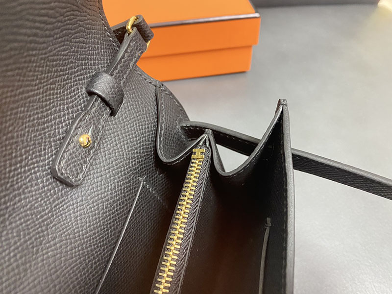 エルメス ケリーウォレット ロング 定価 HERMES ケリーウォレット ロング トゥーゴー 黒 ブラック ヴォーエプソン ゴールド金具 2524339 - 画像 (4)