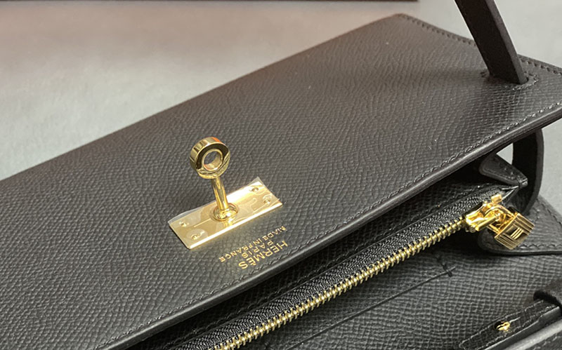 エルメス ケリーウォレット ロング 定価 HERMES ケリーウォレット ロング トゥーゴー 黒 ブラック ヴォーエプソン ゴールド金具 2524339 - 画像 (3)