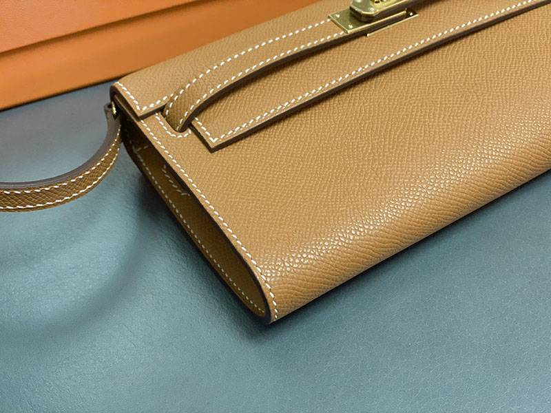 エルメス ケリーウォレット ロング 定価 HERMES ケリーウォレット ロング トゥーゴー ゴールド ヴォーエプソン ゴールド金具 2524340 - 画像 (9)