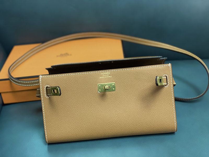 エルメス ケリーウォレット ロング 定価 HERMES ケリーウォレット ロング トゥーゴー ゴールド ヴォーエプソン ゴールド金具 2524340 - 画像 (7)