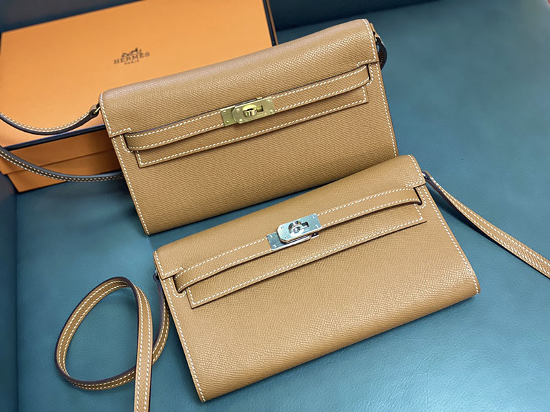 エルメス ケリーウォレット ロング 定価 HERMES ケリーウォレット ロング トゥーゴー ゴールド ヴォーエプソン ゴールド金具 2524340 - 画像 (2)