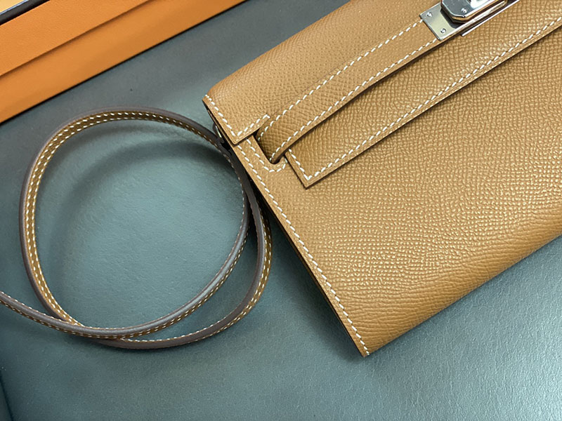 エルメス ケリー トゥー ゴー 定価 HERMES ケリーウォレット ロング トゥーゴー ゴールド ヴォーエプソン シルバー金具 2524341 - 画像 (9)