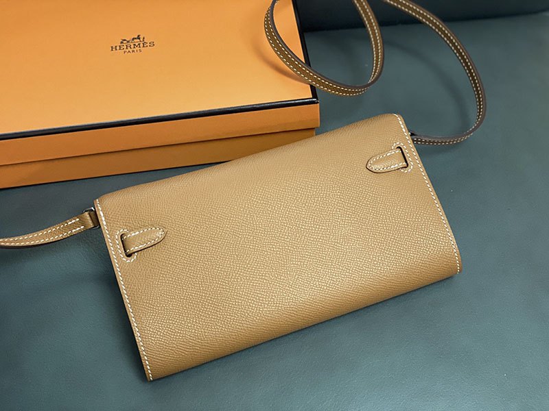 エルメス ケリー トゥー ゴー 定価 HERMES ケリーウォレット ロング トゥーゴー ゴールド ヴォーエプソン シルバー金具 2524341 - 画像 (7)