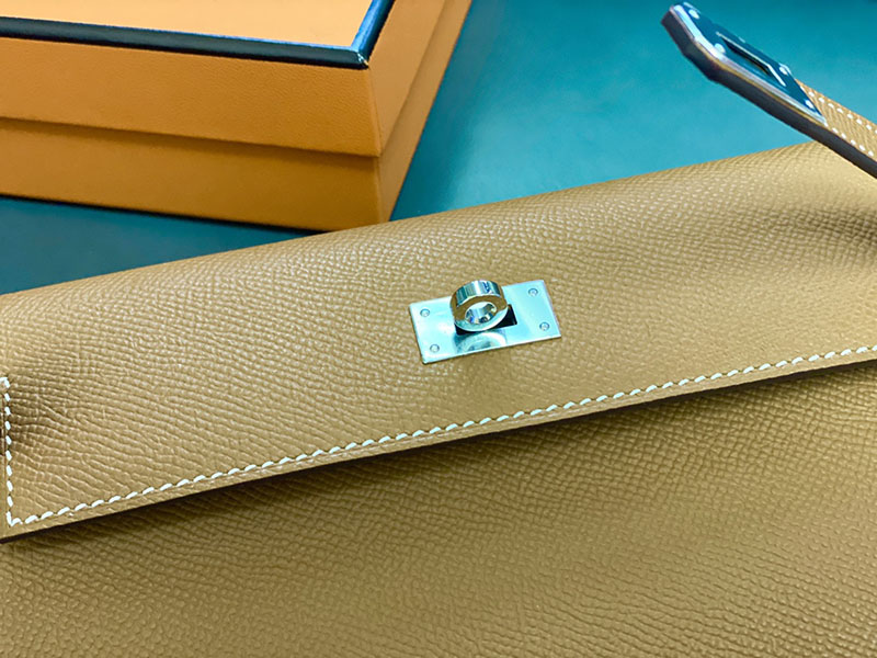 エルメス ケリー トゥー ゴー 定価 HERMES ケリーウォレット ロング トゥーゴー ゴールド ヴォーエプソン シルバー金具 2524341 - 画像 (6)