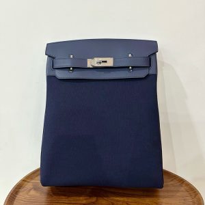 エルメス ケリーアッカド コーデ HERMES ケリー アッカド　HAC A DOS　ブルーブライトン　トワル/スイフト　シルバー金具 2524351