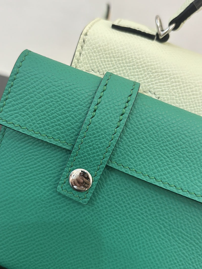 エルメス ケリードール 定価 HERMES ケリードールピクト ブルーノール/ブラック/ホワイト/カプシーヌ エプソン シルバー金具 2524386 - 画像 (2)