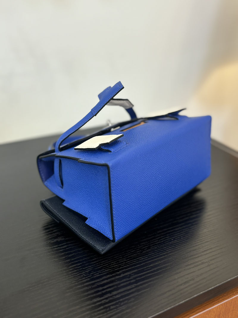 エルメス ケリードール 定価 HERMES ケリードールピクト ブルーロイヤル/ナタ/ゴールド/ブルーインディゴ エプソン シルバー金具 2524389 - 画像 (4)