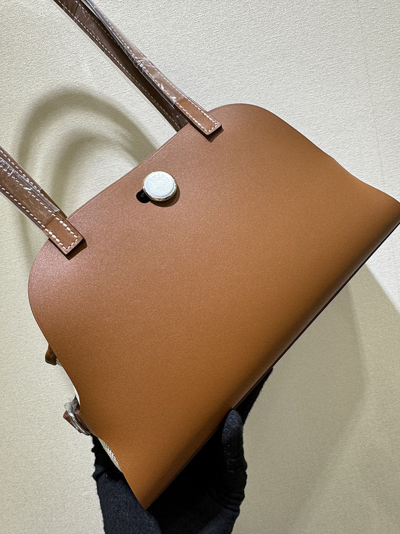 エルメス新作バッグ 2025 HERMES タブリエ・セリエ ゴールド ヴァッシュ・ハンター/ヴォー・スウィフト/トワル・ミリテール シルバー金具 2524458 - 画像 (7)