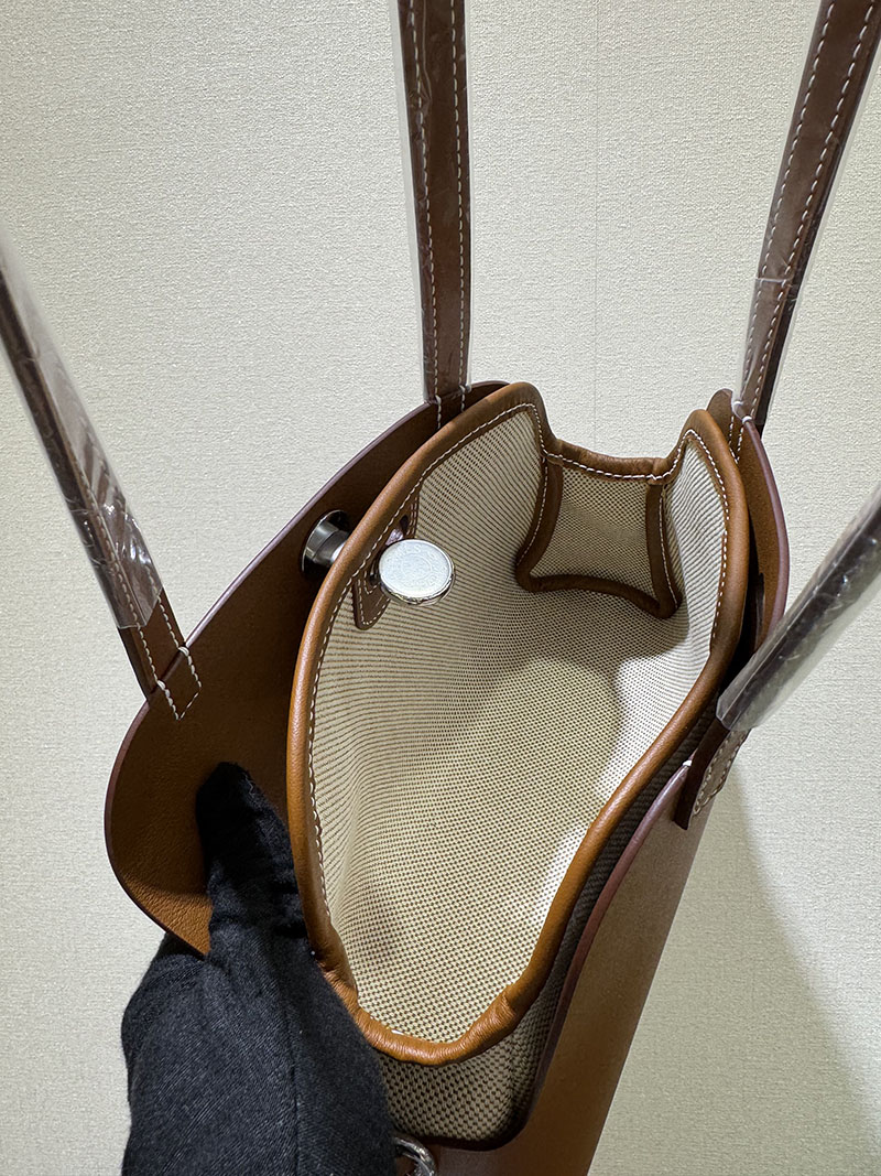 エルメス新作バッグ 2025 HERMES タブリエ・セリエ ゴールド ヴァッシュ・ハンター/ヴォー・スウィフト/トワル・ミリテール シルバー金具 2524458 - 画像 (2)