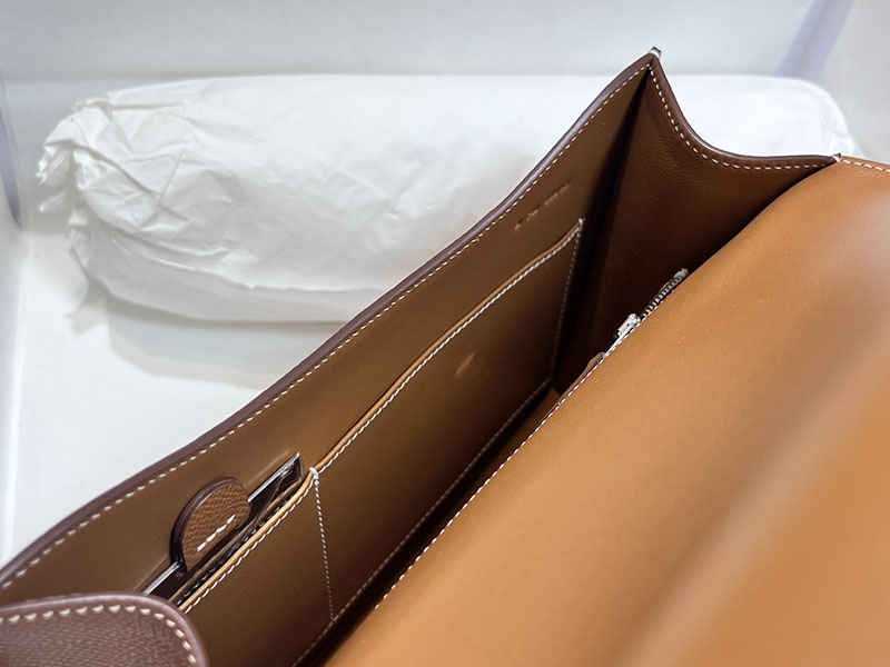 エルメススーパーコピー コンスタンス24 定価 HERMES コンスタンス1 24MM ゴールド ヴォーエプソン シルバー金具 2524480 - 画像 (2)