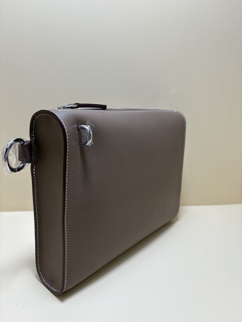 エルメス メンズバッグ HERMES ボリトショルダーバッグ Bolittle Bag エトゥープ エバーカラー シルバー金具 2524503 - 画像 (4)