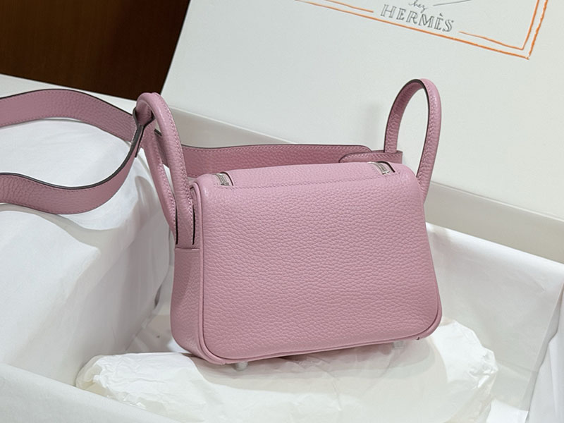 エルメス バッグ ショルダー リンディミニ 定価 HERMES ミニリンディ モーヴシルベストル トリヨンクレマンス シルバー金具 2524523 - 画像 (9)