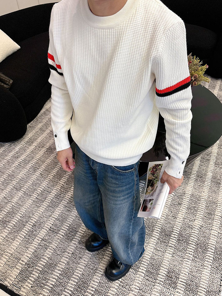 最高級トムブラウンスーパーコピー トムブラウンセーターコピー セーター ホワイト 2524592 トムブラウン セーター メンズ - 画像 (3)