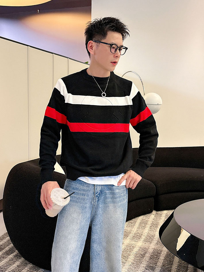 最高級モンクレールスーパーコピー モンクレールトレーナーコピー セーター ブラック/ホワイト/レッド 2524609 モンクレール 服 メンズ - 画像 (3)