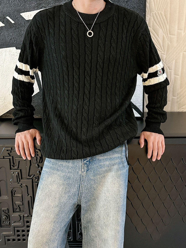 最高級モンクレールスーパーコピー モンクレールトレーナーコピー セーター ネイビー/ブラック 2524613 セーター ブランド メンズ 高級 - 画像 (7)