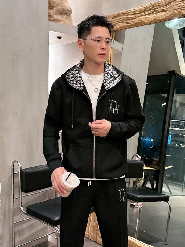 【美品】baby dior セットアップ Tシャツ&パーカーセット　18M クリスチャンディオール ( Christian Dior ) セットアップ サイド