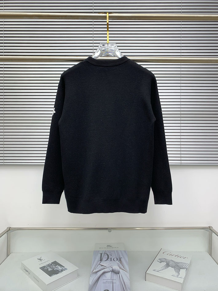 最高級プラダスーパーコピー PRADA ニット セーター メンズ コットン ローゲージ 長袖 ブラック 2524728 プラダ ニット - 画像 (3)